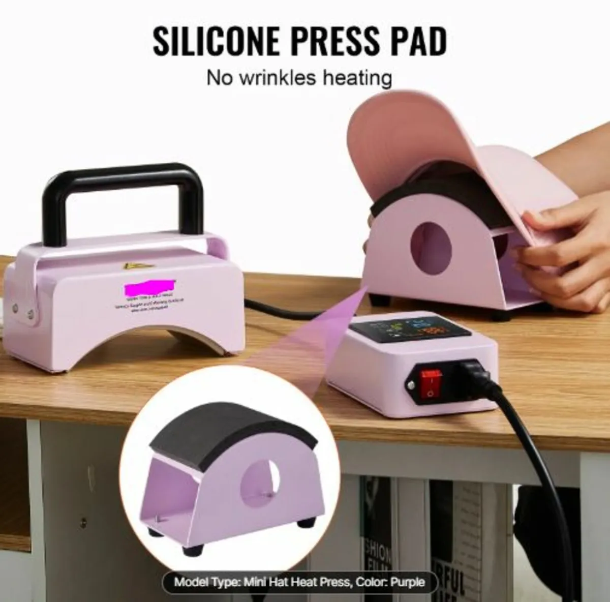 Hat Press Machine, Mini Hat Heat Press for Caps - Image 3
