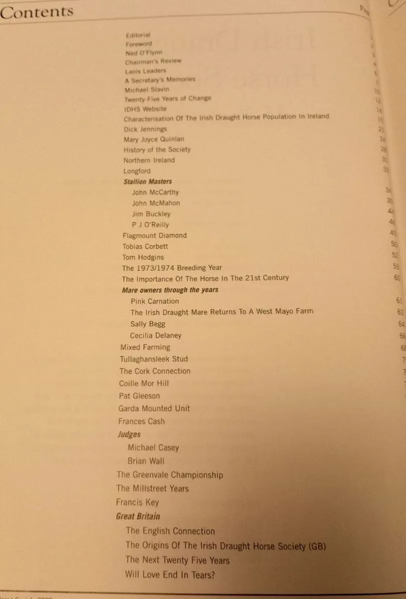 Irish Draught Horse Society Book - Image 2
