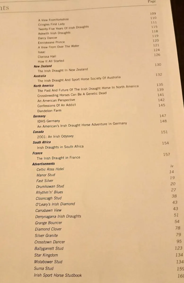 Irish Draught Horse Society Book - Image 3