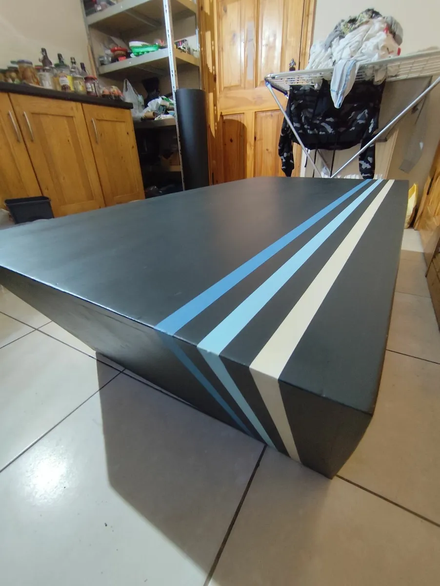 Handpainted Low Coffee Table – Deep Sea - Image 2