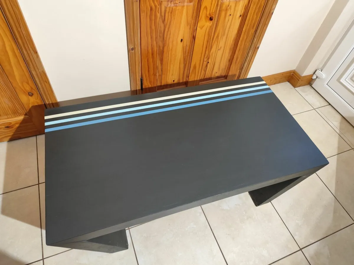 Handpainted Low Coffee Table – Deep Sea - Image 3