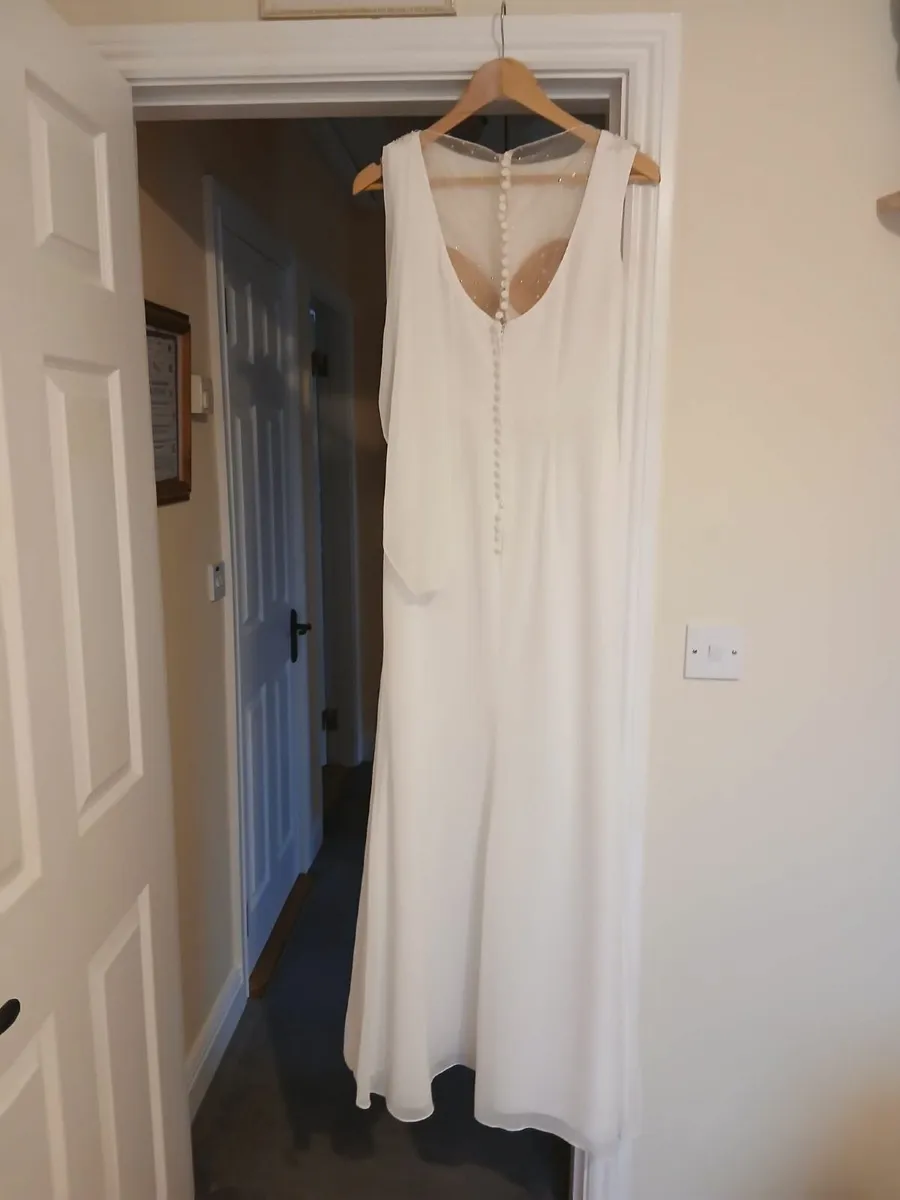 Ivory Wedding Dress and Flower Girl Dress - Image 2