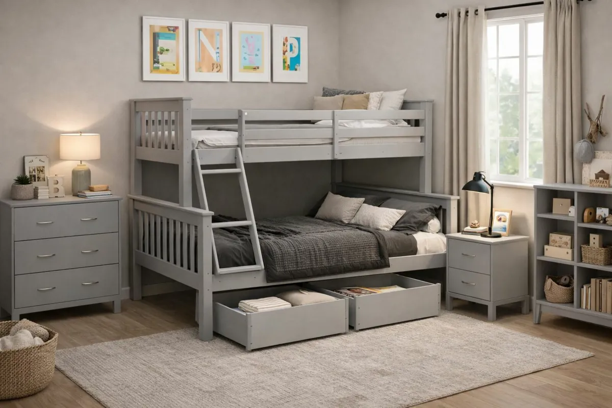 Triple bunk bed Double bunk bed - Image 2