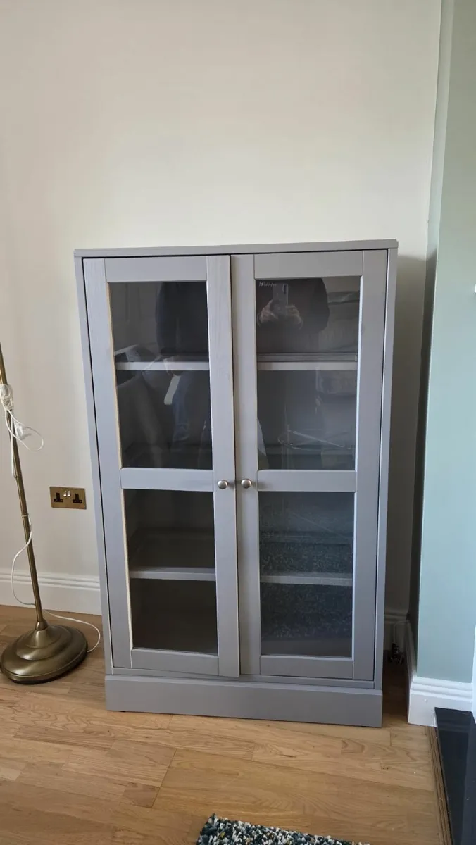 Grey Glass Display cabinet - Image 2
