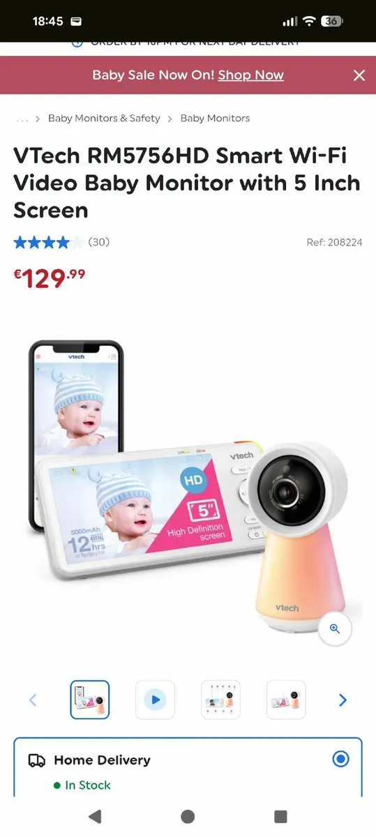 VTech RM5756HD Baby Monitor camera - Image 2