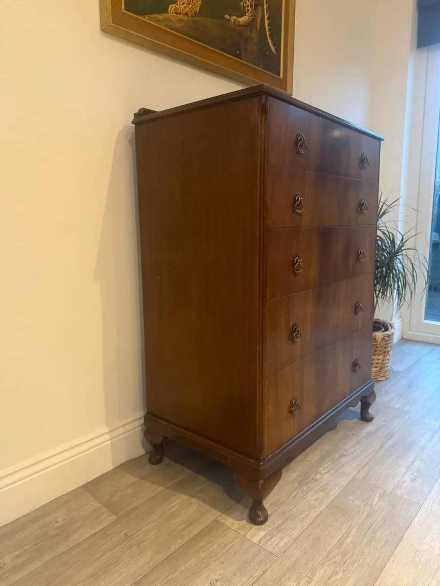 Vintage Mahogany Chest of Drawers - Image 2