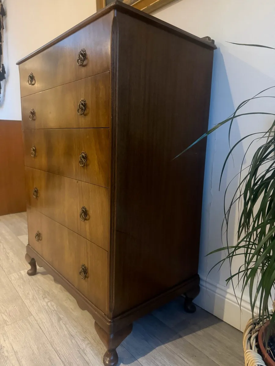 Vintage Mahogany Chest of Drawers - Image 3