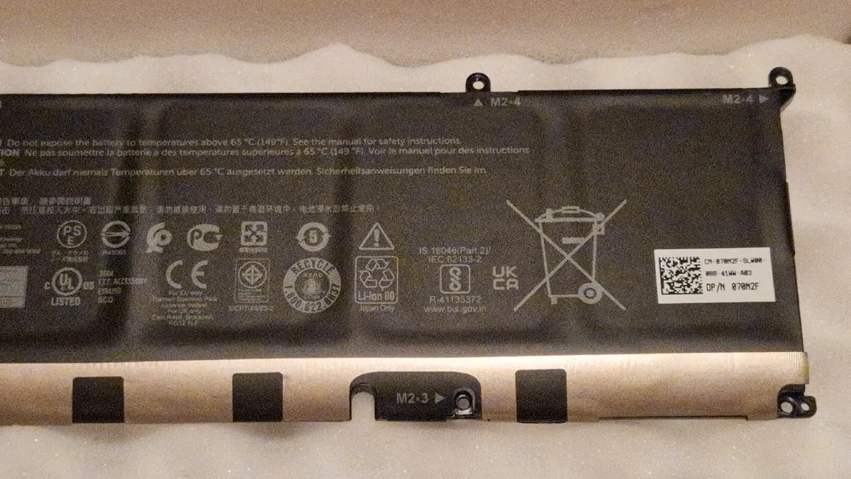 Laptop battery 86Wh, 69KF2 - Image 3