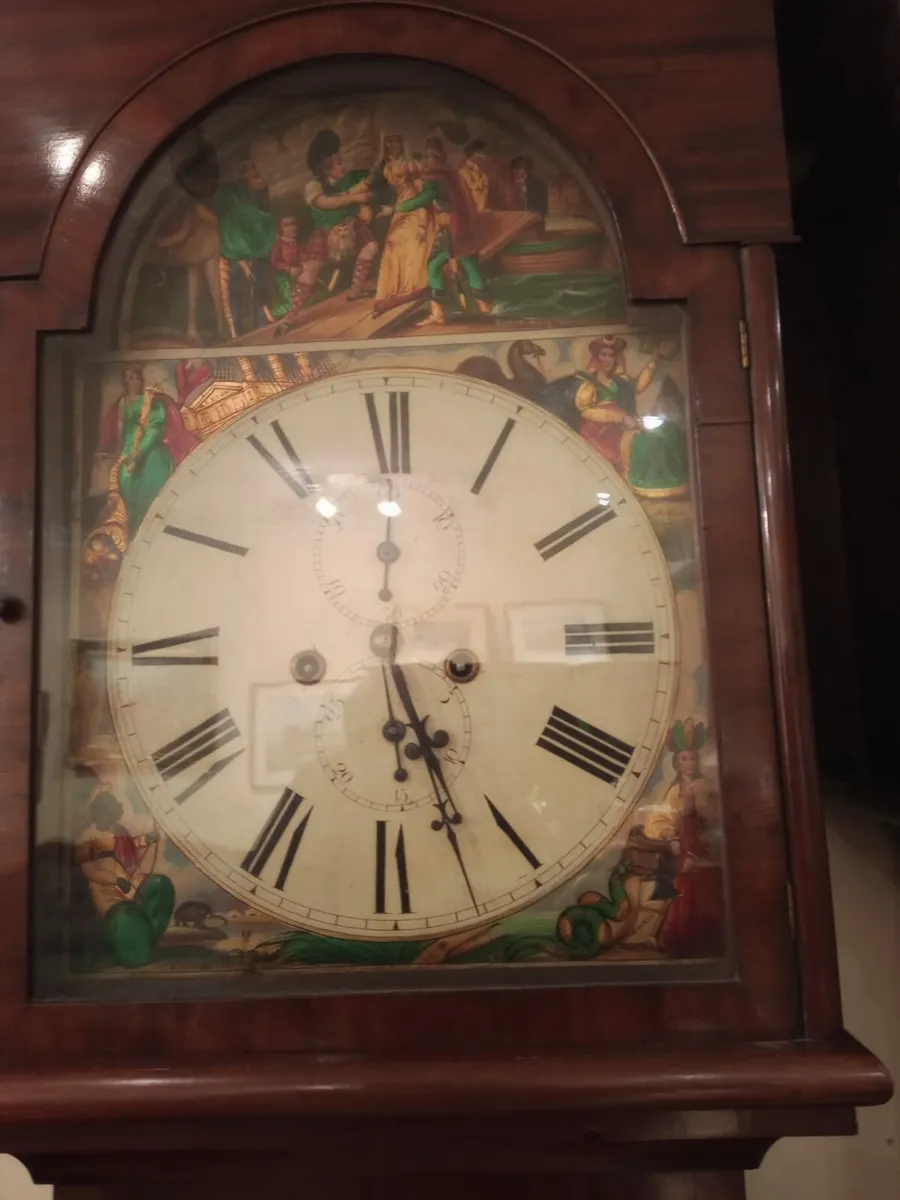 19th century grandfather clock - Image 2