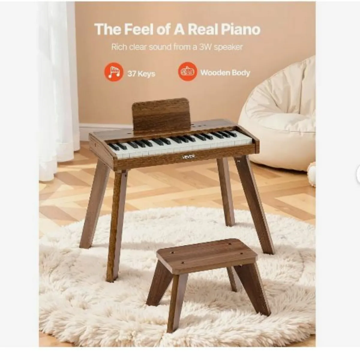 Kids Piano Keyboard, 37 Key - Image 2