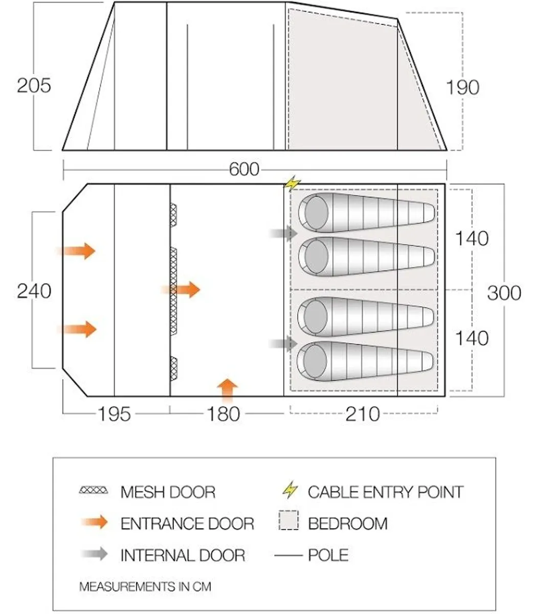 Vango Stargrove 450 II - 4 Person Tent - Image 2