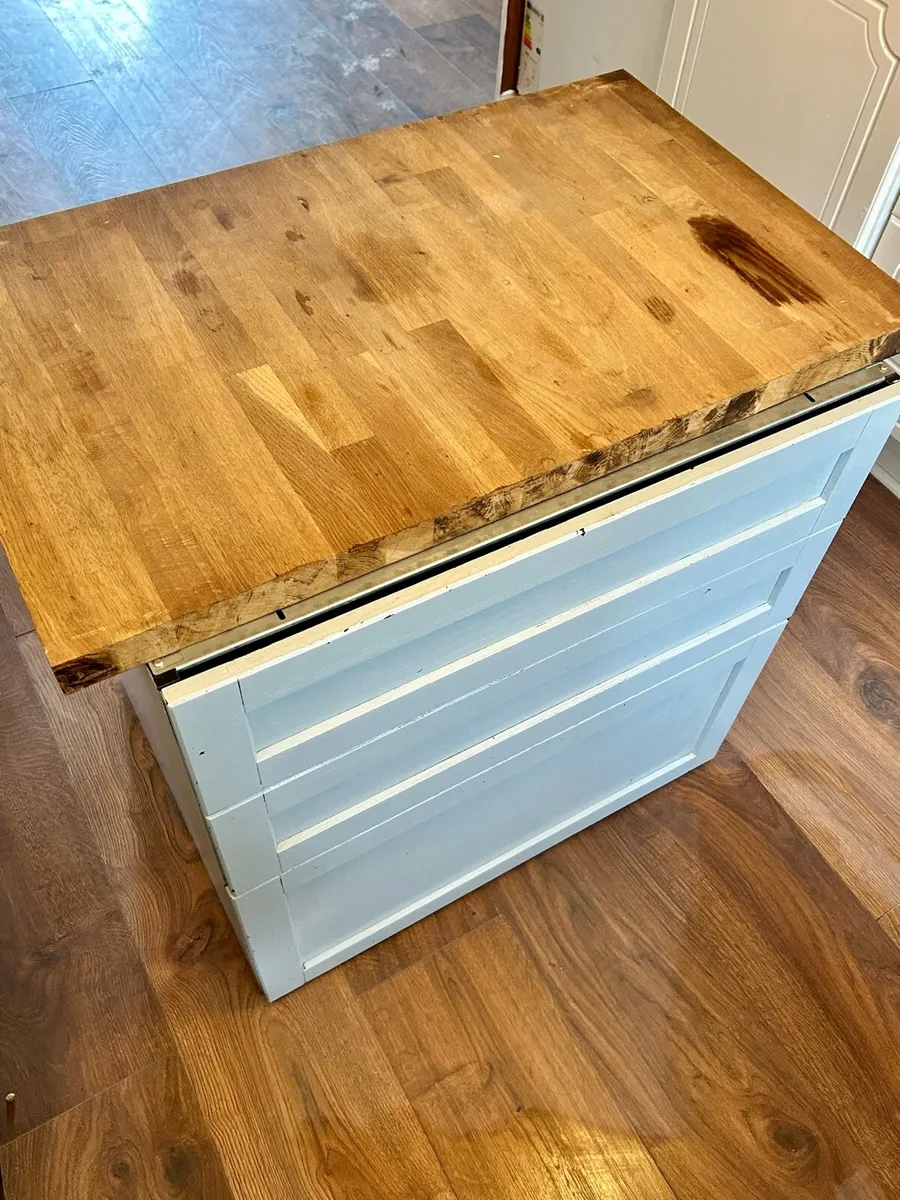Real Oak Kitchen Island / Cabinet - Image 2