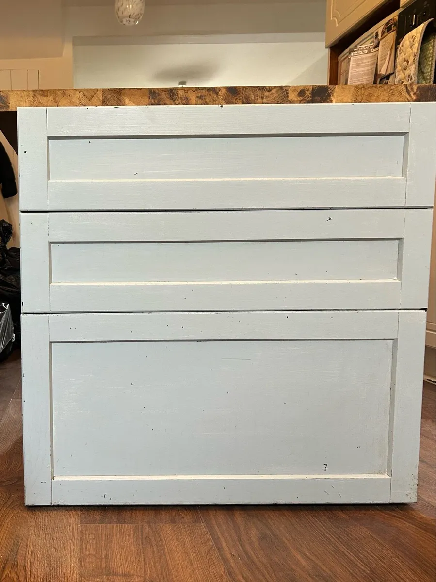 Real Oak Kitchen Island / Cabinet - Image 1