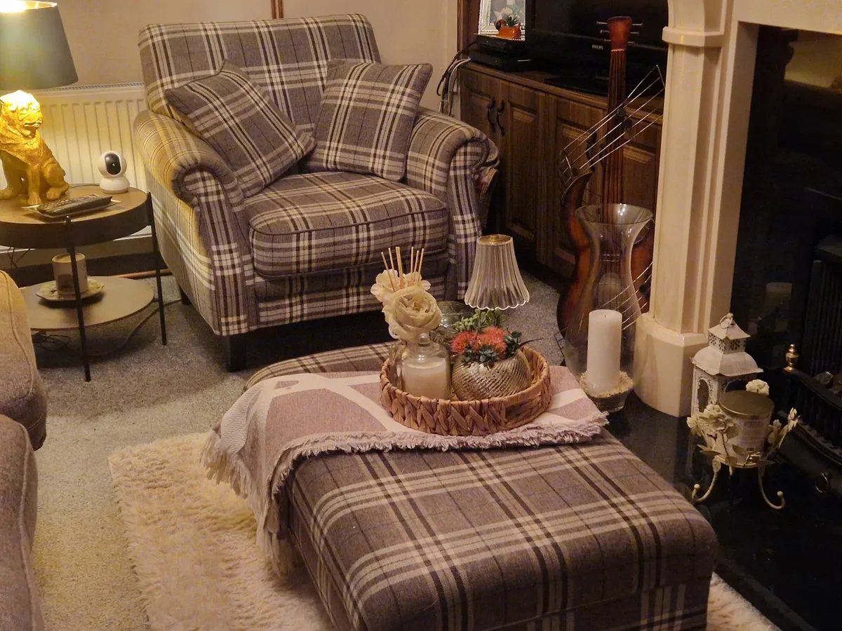 Sofa , armchair and ottoman - Image 3