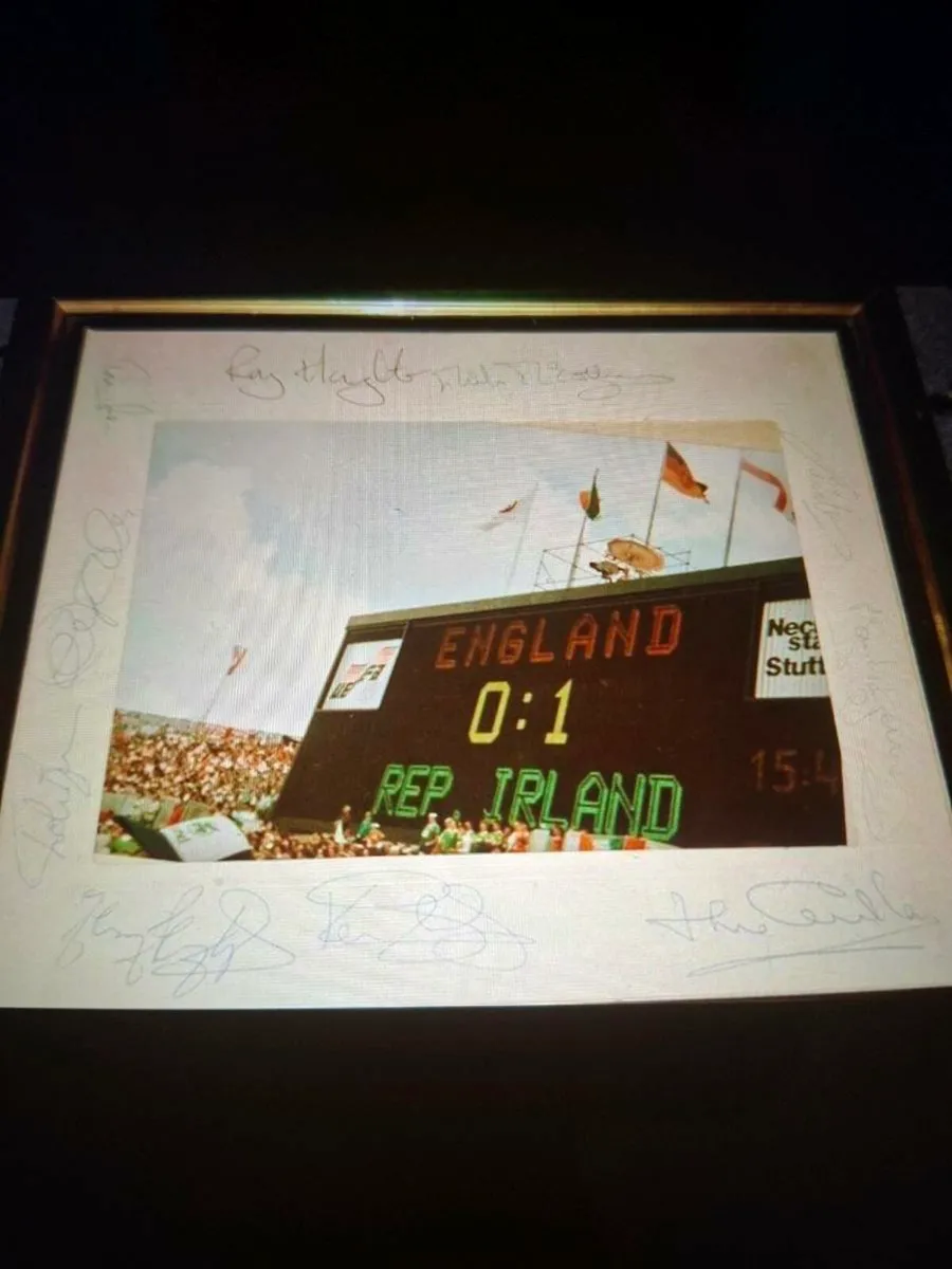 Framed Signed. 1988 Championship  Photo Ireland v - Image 1