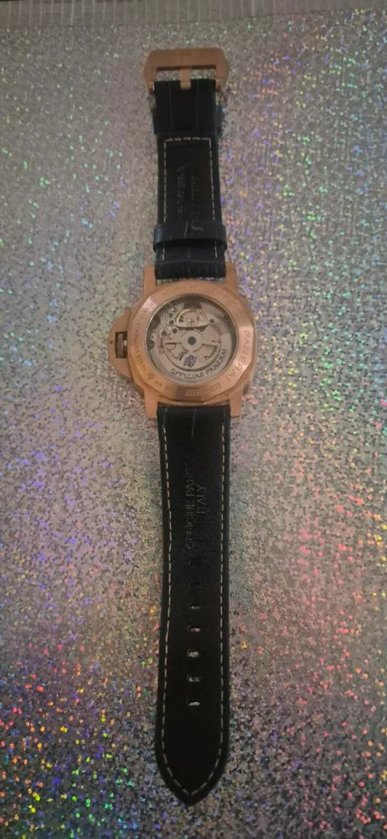 Rare limited edition panerai watch rose gold navy - Image 3