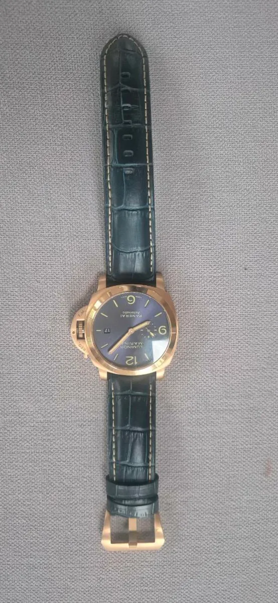 Rare limited edition panerai watch rose gold navy - Image 1