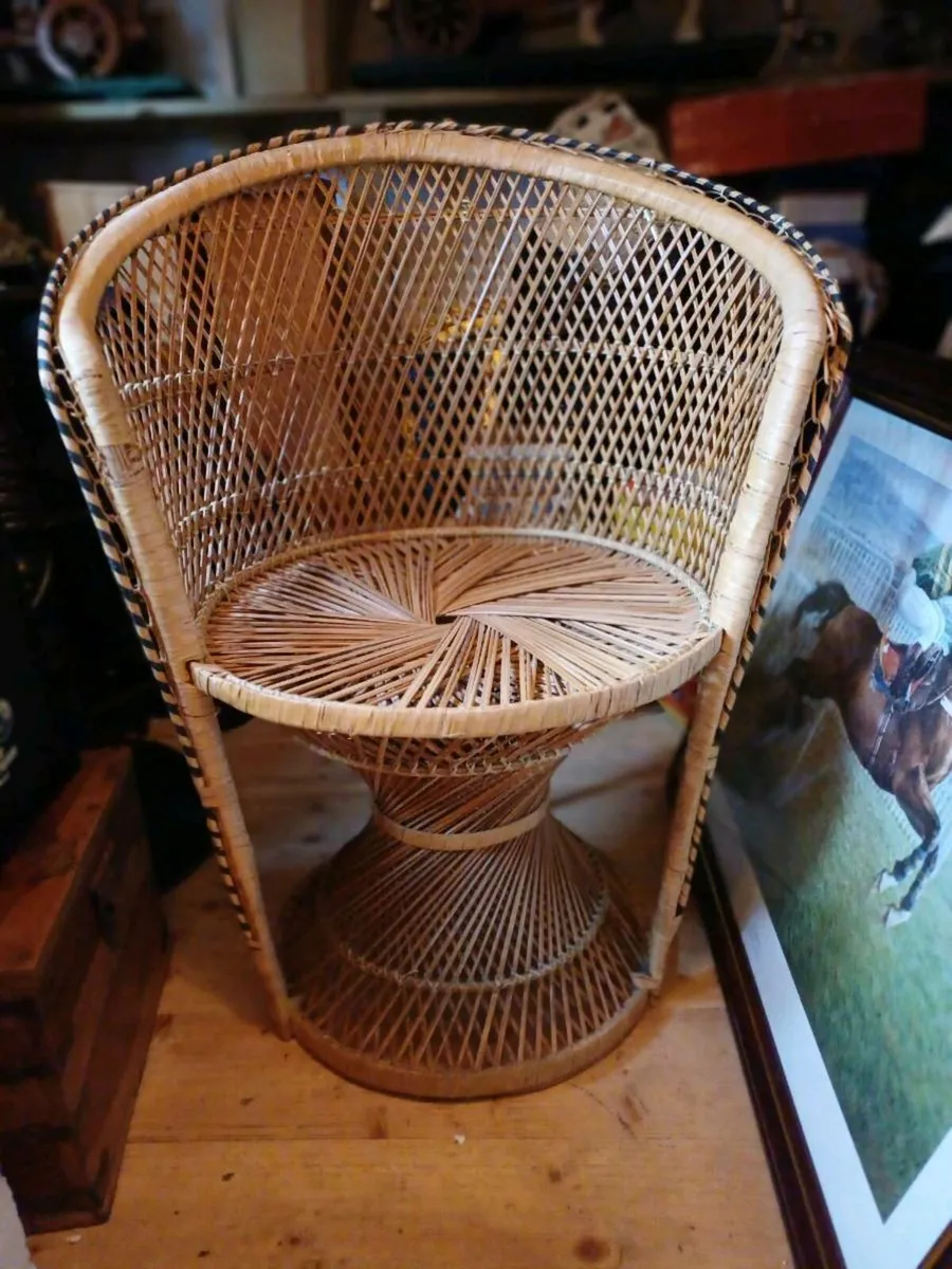 1970s Wicker Chair - Image 4