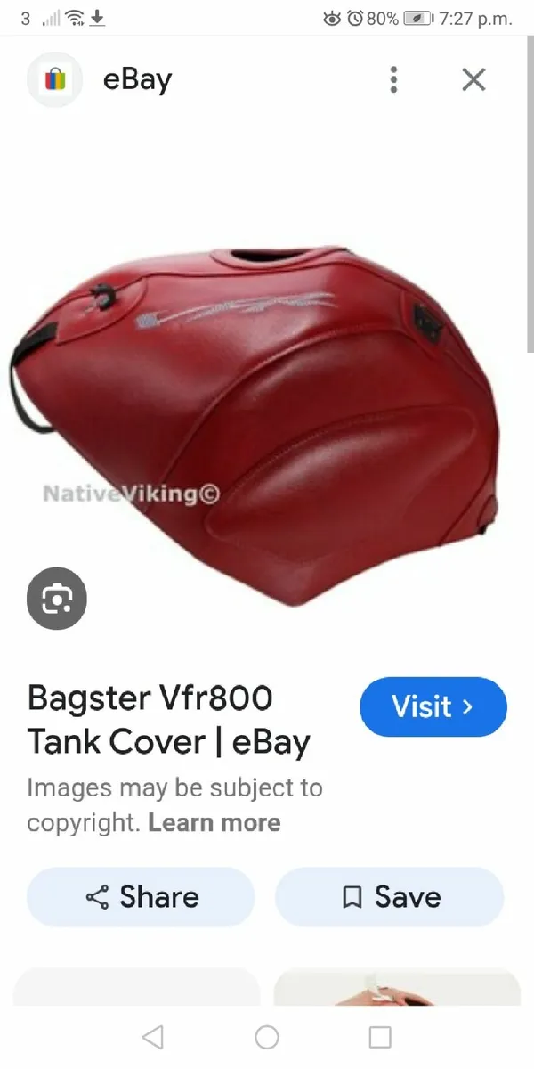 Honda vfr 800fi baglux cover