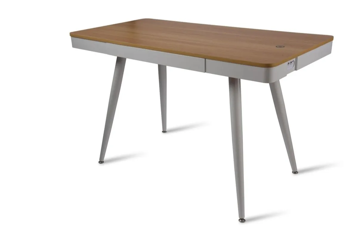 Office desk with Bluetooth speaker - Image 1