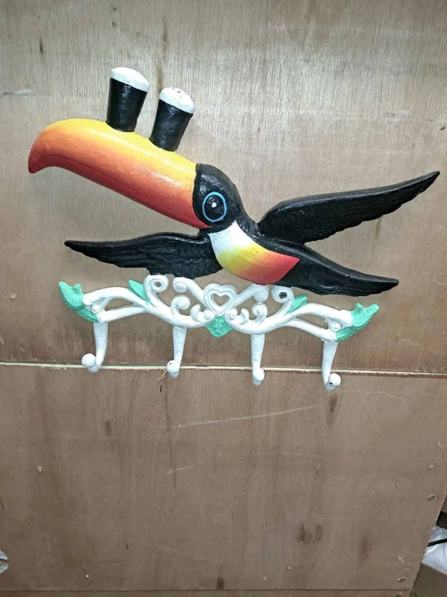 Heavy duty Guinness cast iron  coat hanger - Image 1