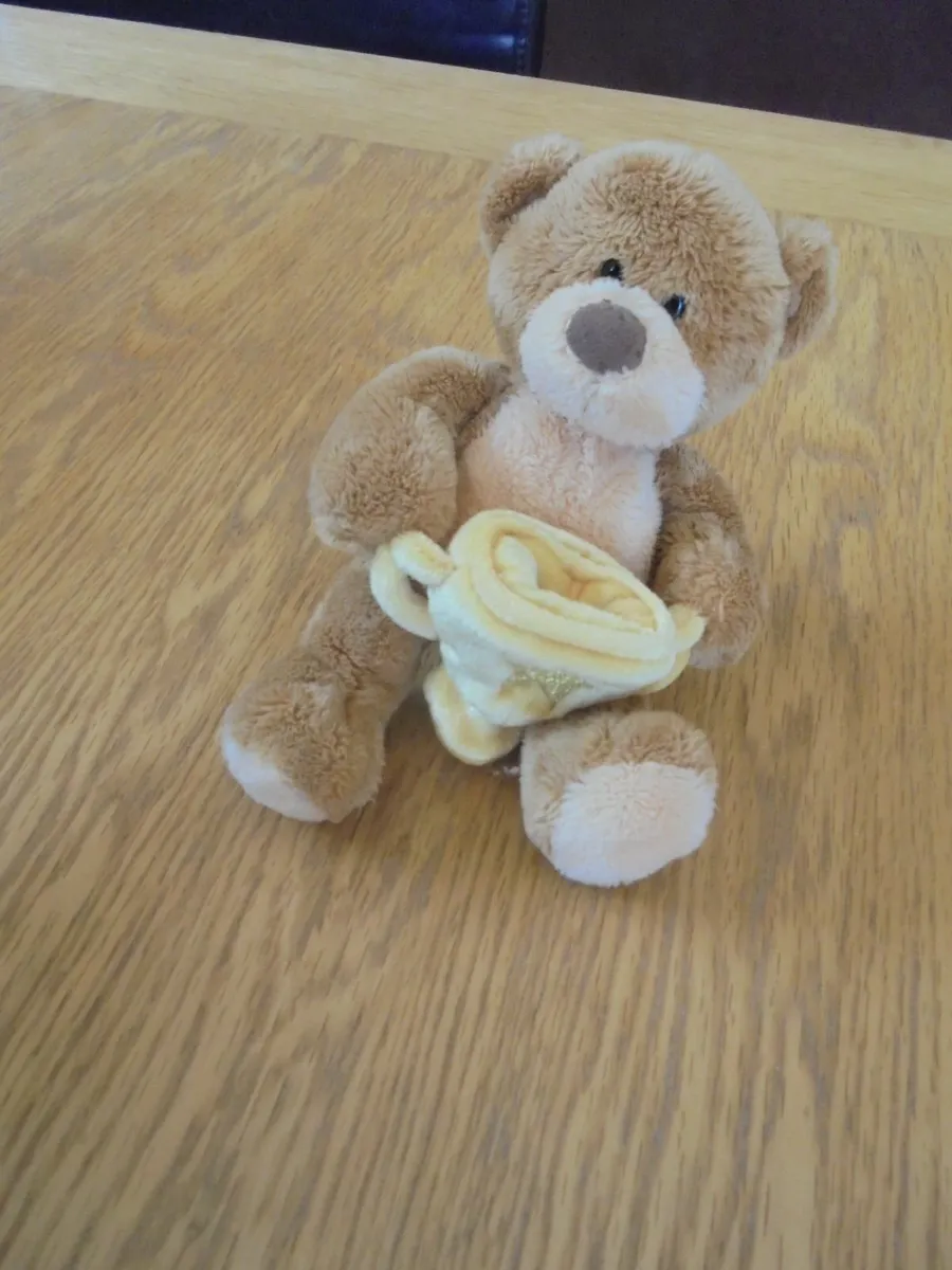 Cuddly "Gant" Brown Bear with Gold Star Winning - Image 1