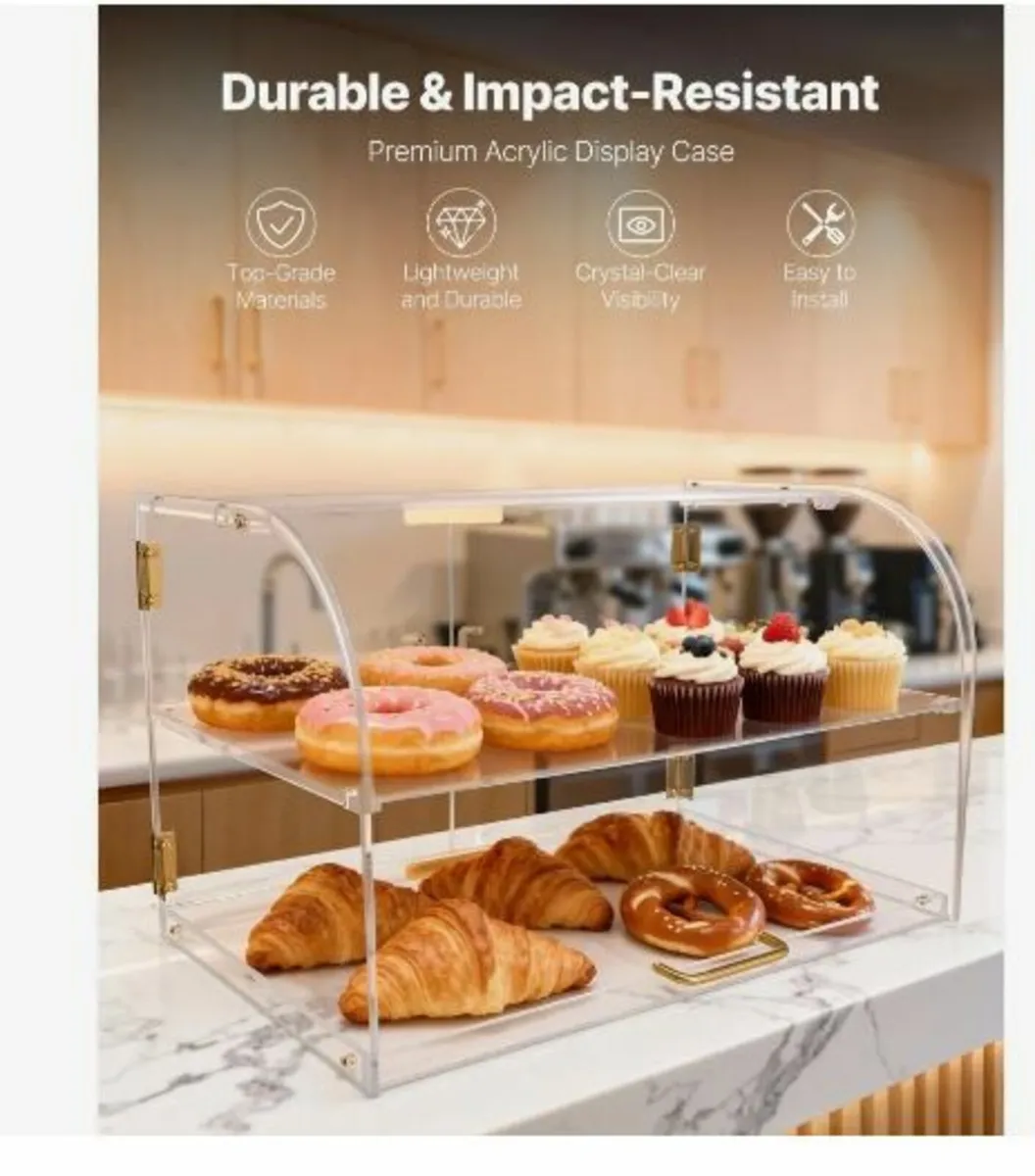 Bakery Display Case, 2-Tier Commercial - Image 2