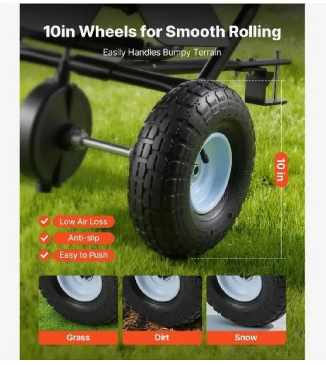 Tow Behind Lawn Spreader, 3m Spreading - Image 3