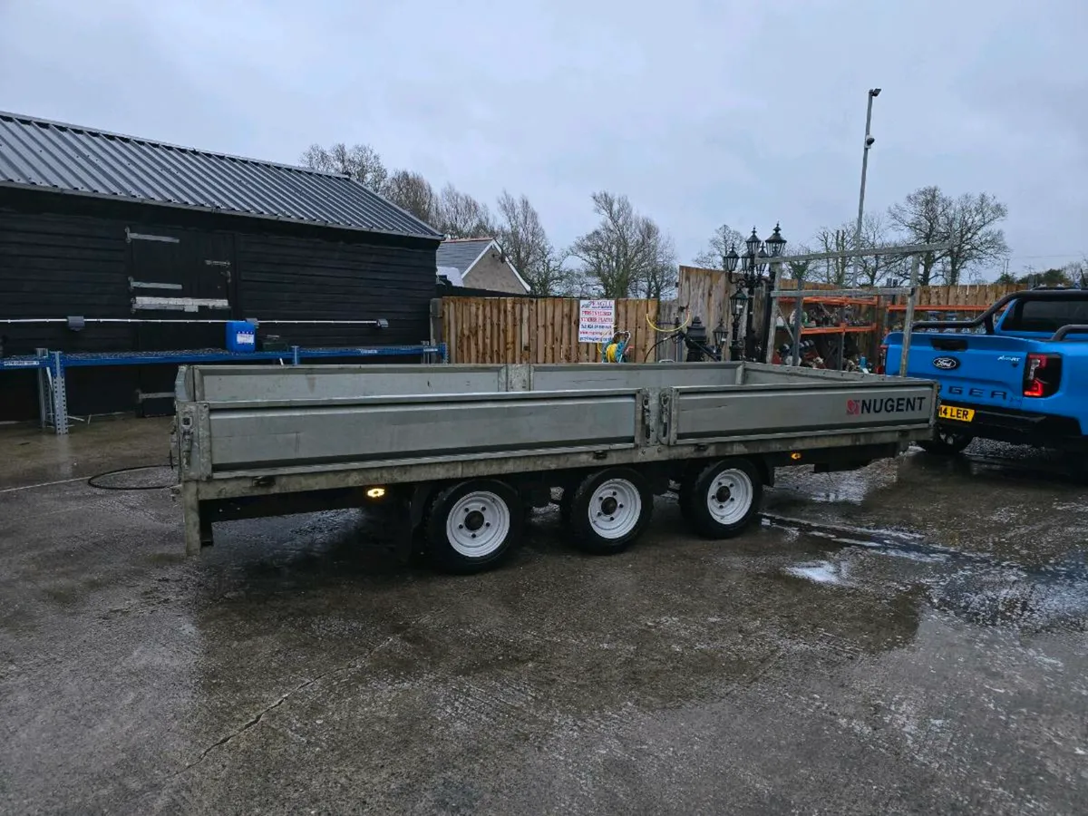 16ft tri axle nugent dropside trailer - Image 2