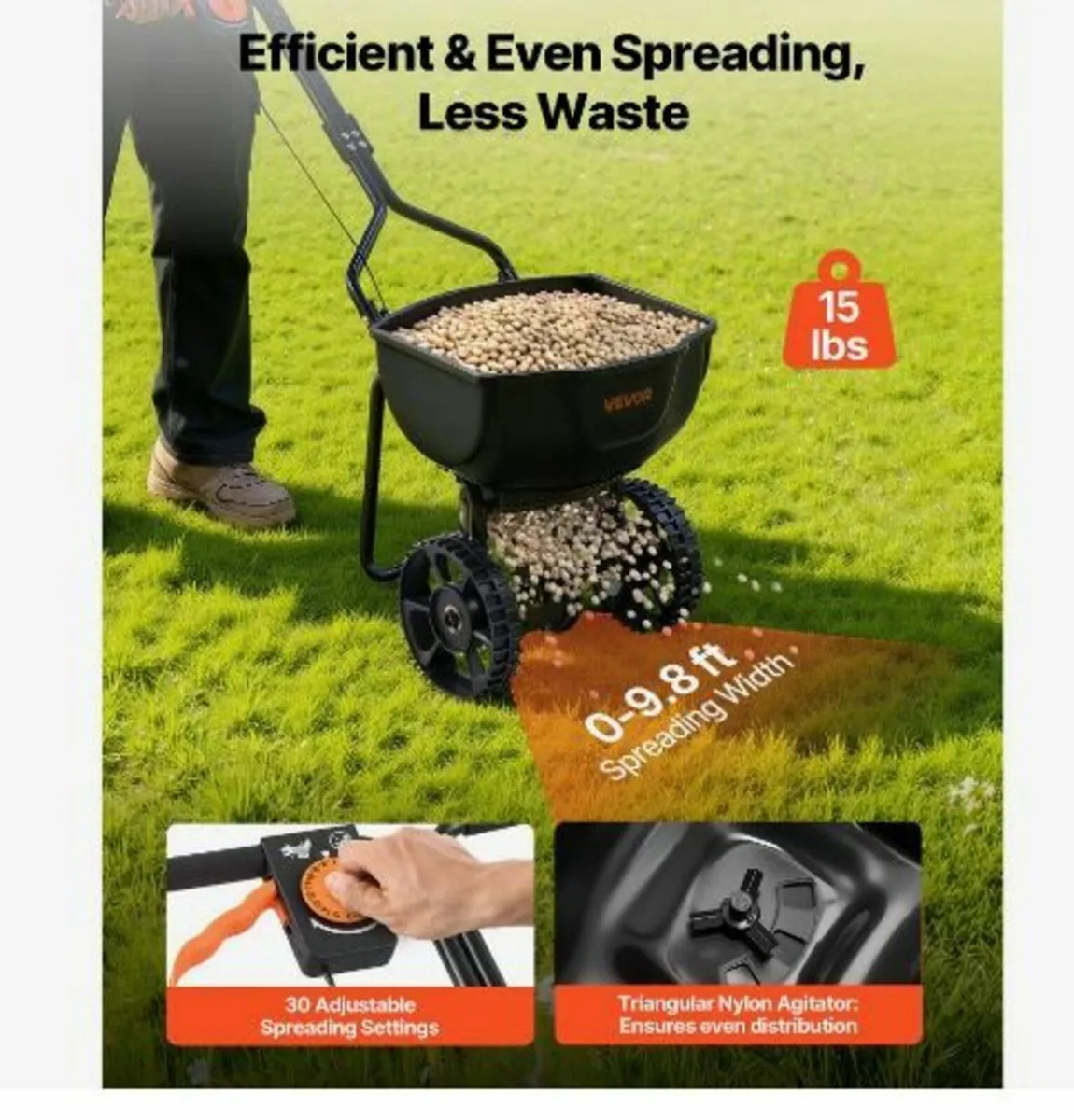 Push Lawn Spreader, 3m - Image 2