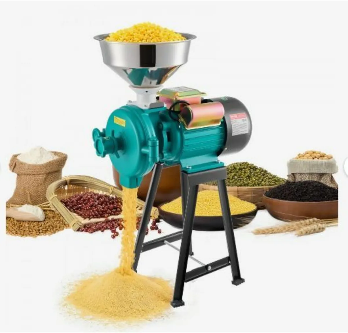 Electric Grain Mill Grinder, 110 lbs/H Commercial - Image 3