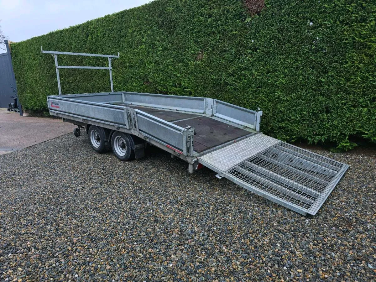 14ft nugent beavertail dropside trailer ramp door - Image 1