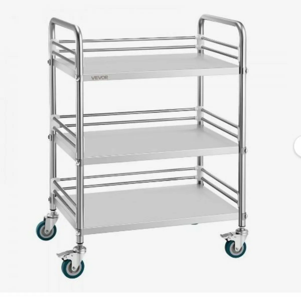 Stainless Steel Cart, 3-Tier - Image 1