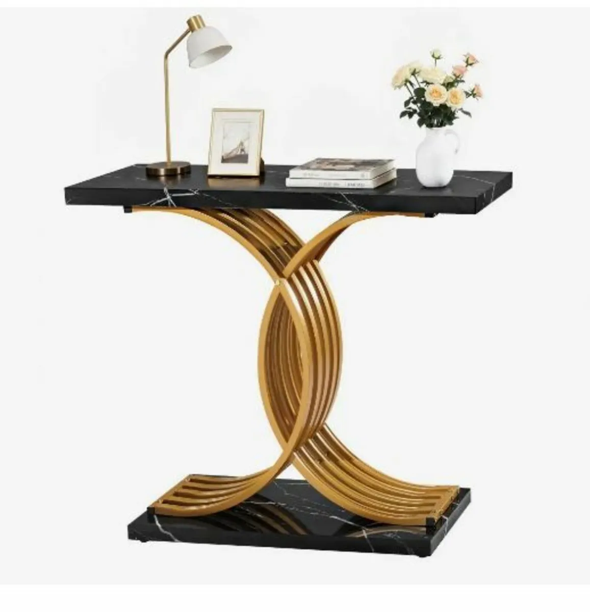 100 cm Gold Console Table - Image 1