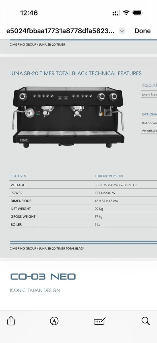 CIME Coffee machine - Image 1