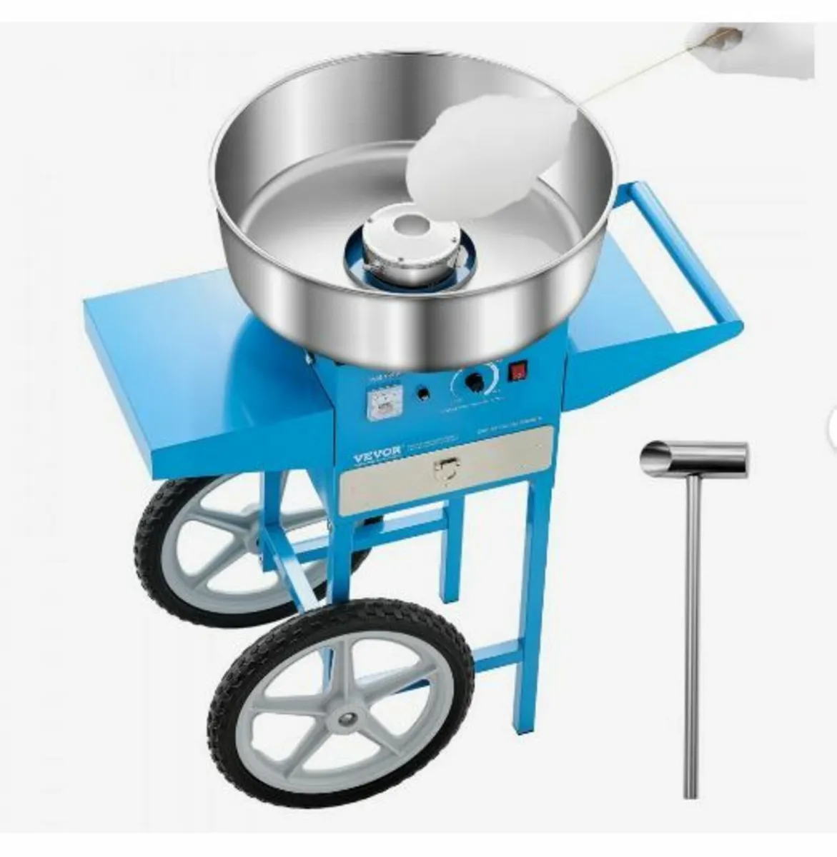 Electric Cotton Candy Machine with Cart, 1000W - Image 2