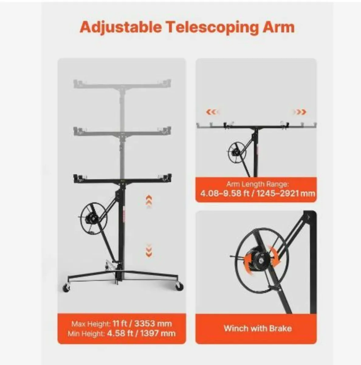 3353mm Drywall Lift, Heavy-Duty 68 kg - Image 4