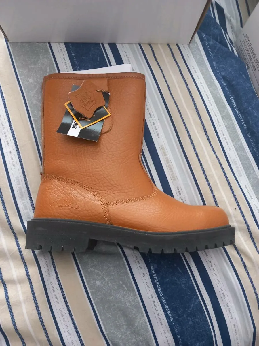2 pairs of Rigger steel toe boots - Image 4