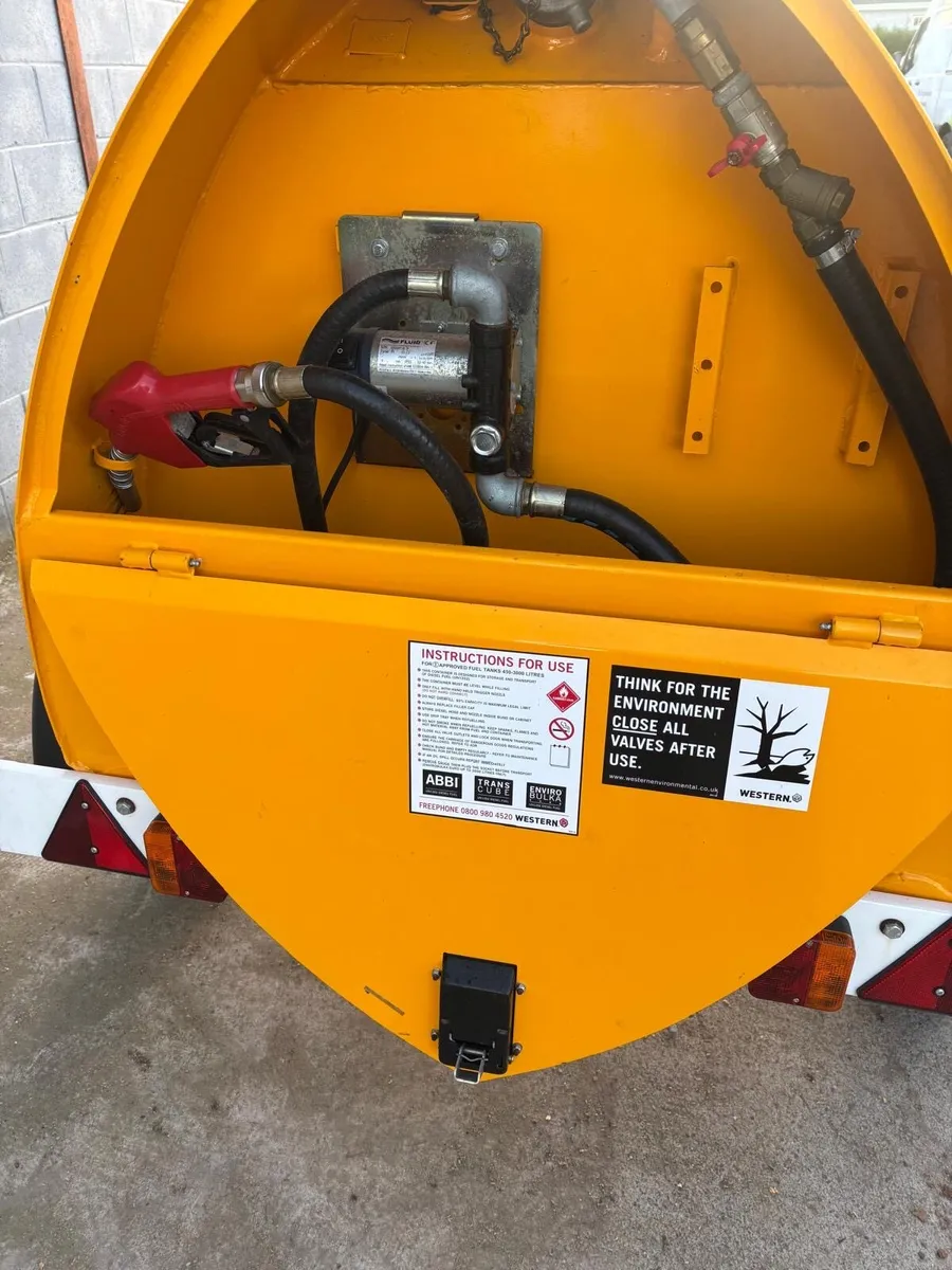 Western 1000 litre diesel bowser - Image 4