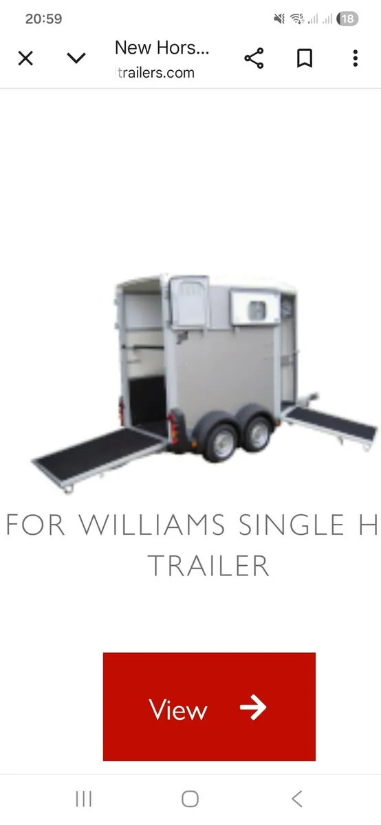 Ifor Williams single horsebox AS NEW