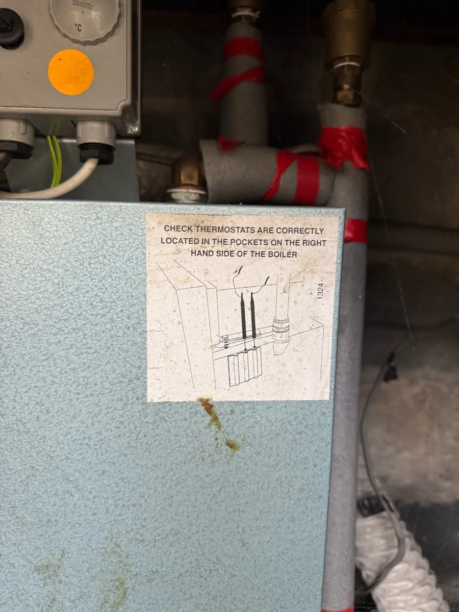 Grant oil burning boiler plus oil tank - Image 2