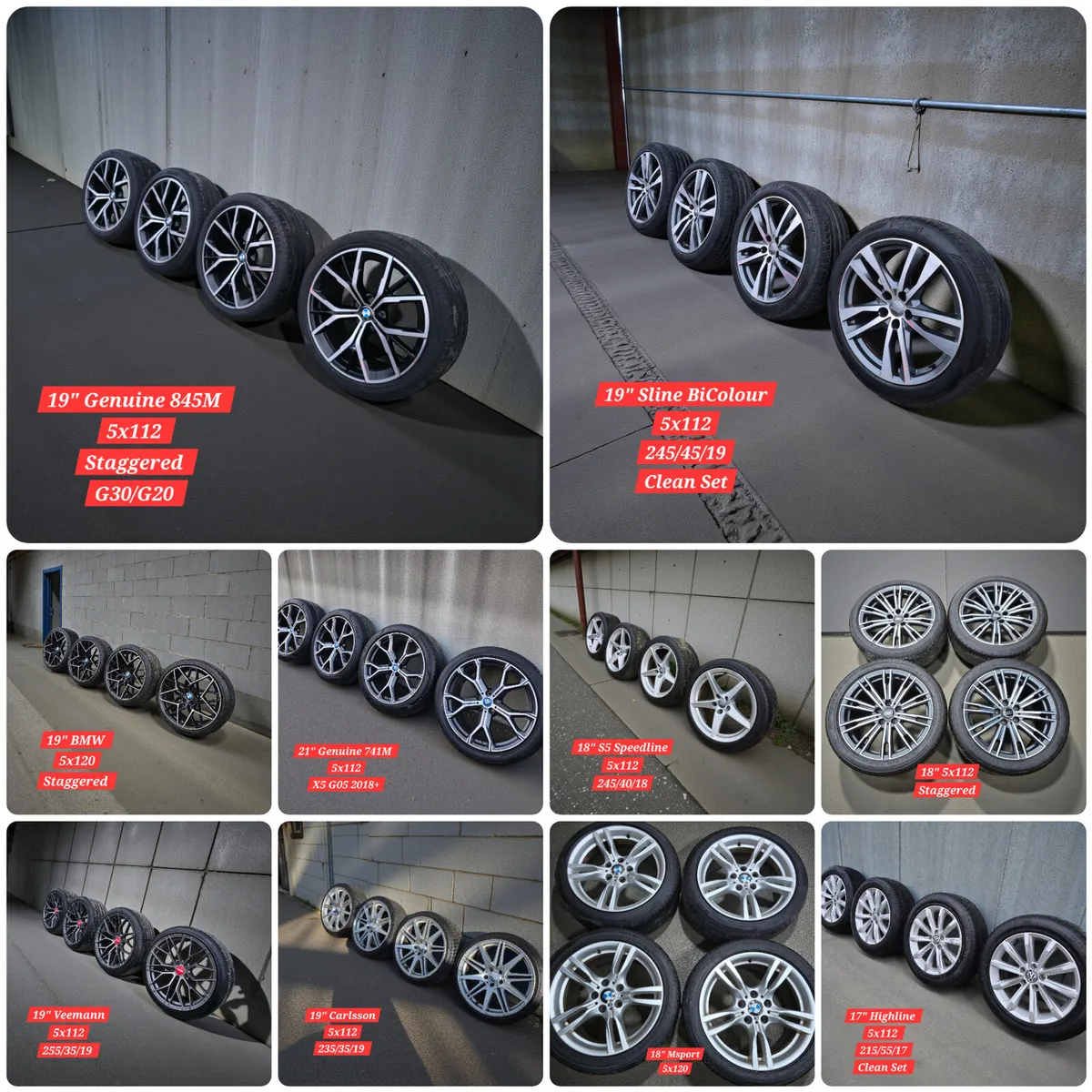 💥Alloys for Sale , 16-20" 5x112 & 5x120 💥 - Image 1