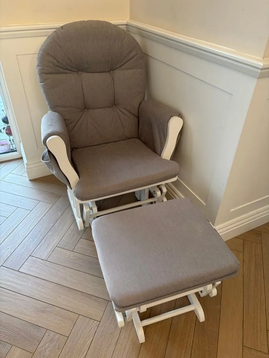 Rocking Babylo Brompton Chair and Footstool - Image 2