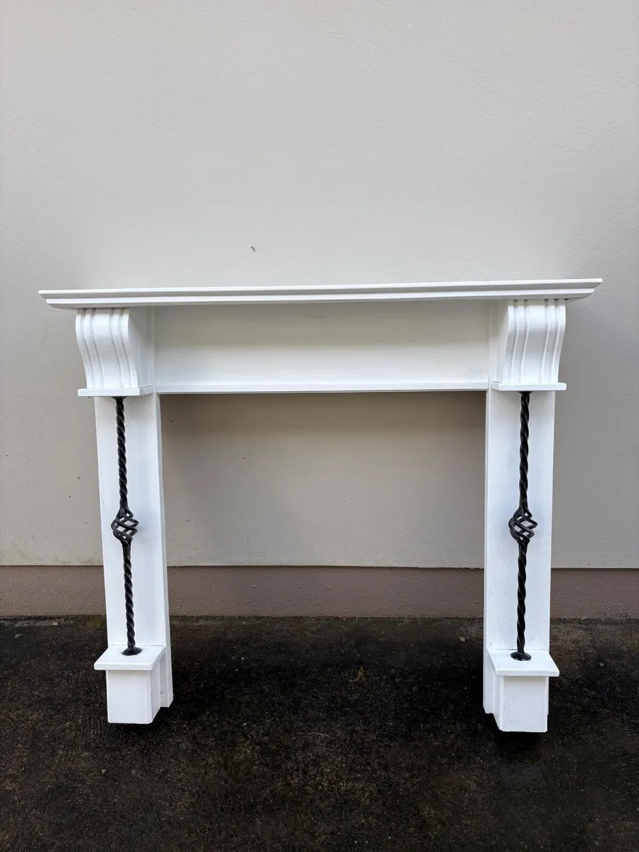 Timber fireplace surround - Image 1