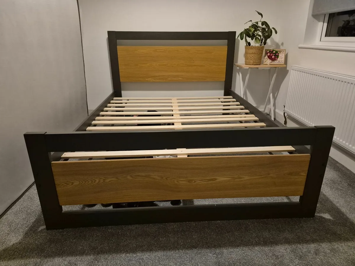 Double Bed Frame & Pocket Spring Mattress - Image 3