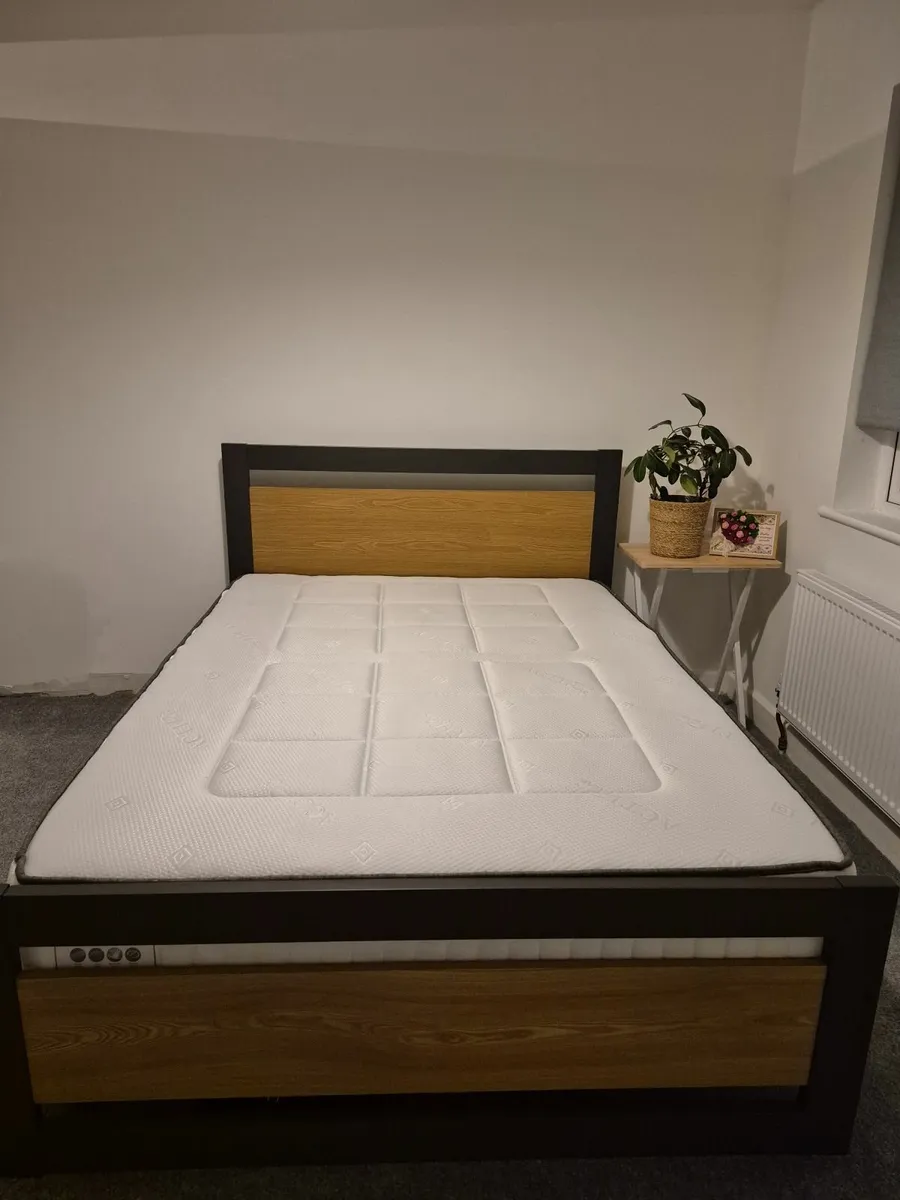 Double Bed Frame & Pocket Spring Mattress - Image 4