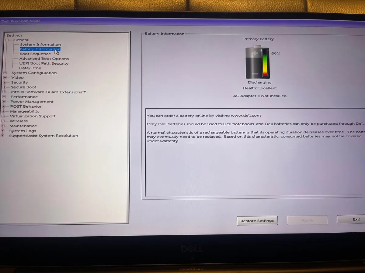 Laptop Dell 5530 i7 2.6GHz, 32GB RAM, 500GB M2 SSD - Image 3