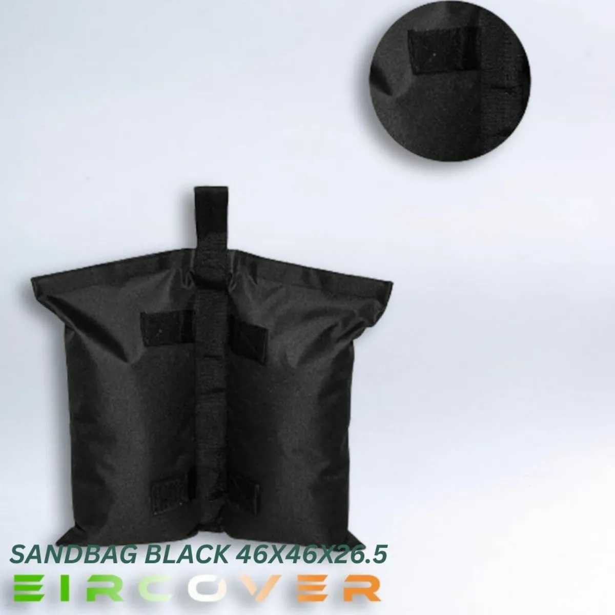 Double Sandbag  black : 40cm x 25cm x 12cm - Image 4