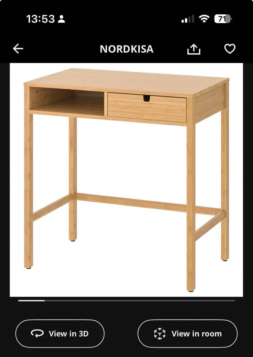 Ikea desk NORDKISA - Image 1