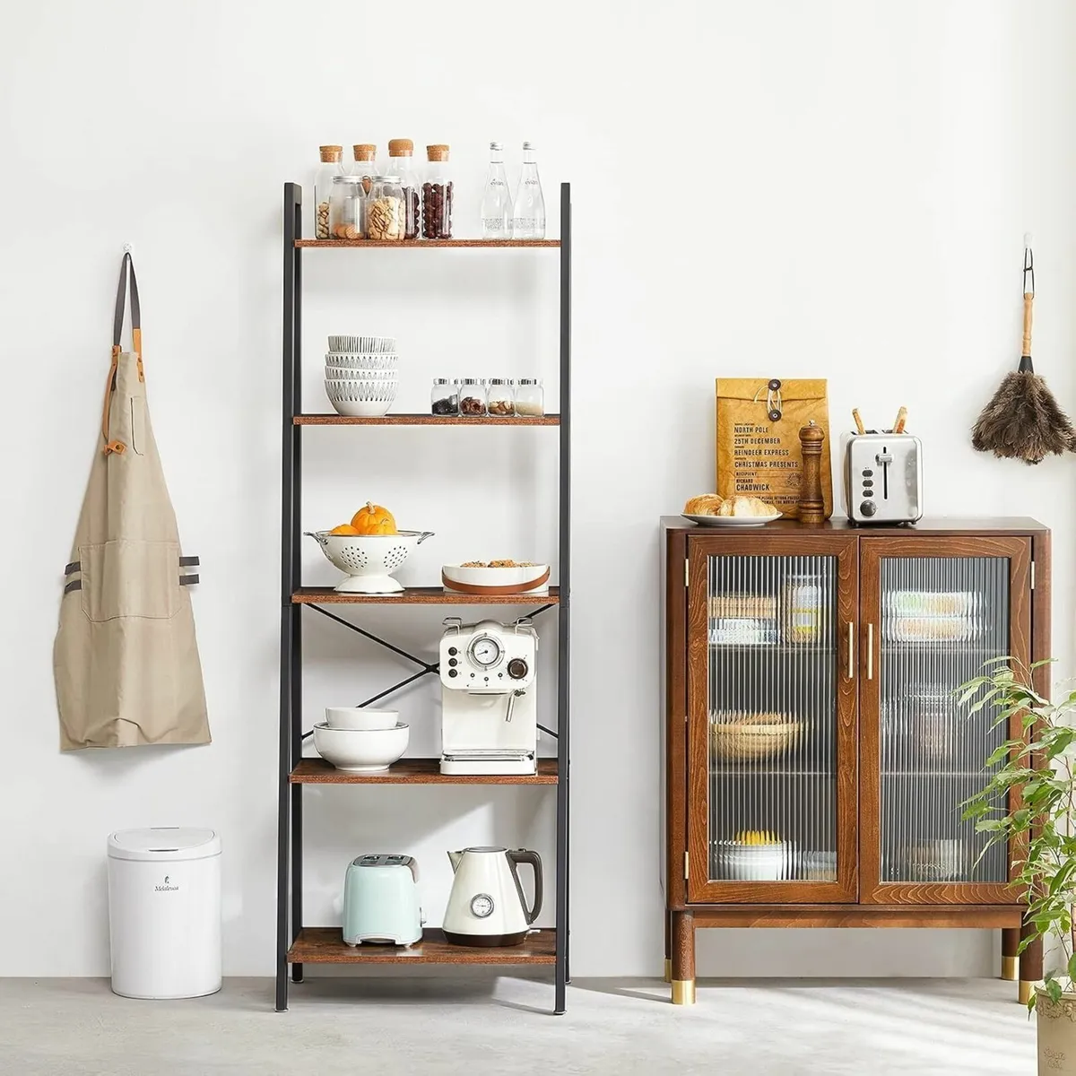 Ladder Shelf 5-Tier Storage Organiser Shelves - Image 4